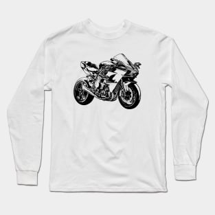 H2R Bike Sketch Art Long Sleeve T-Shirt